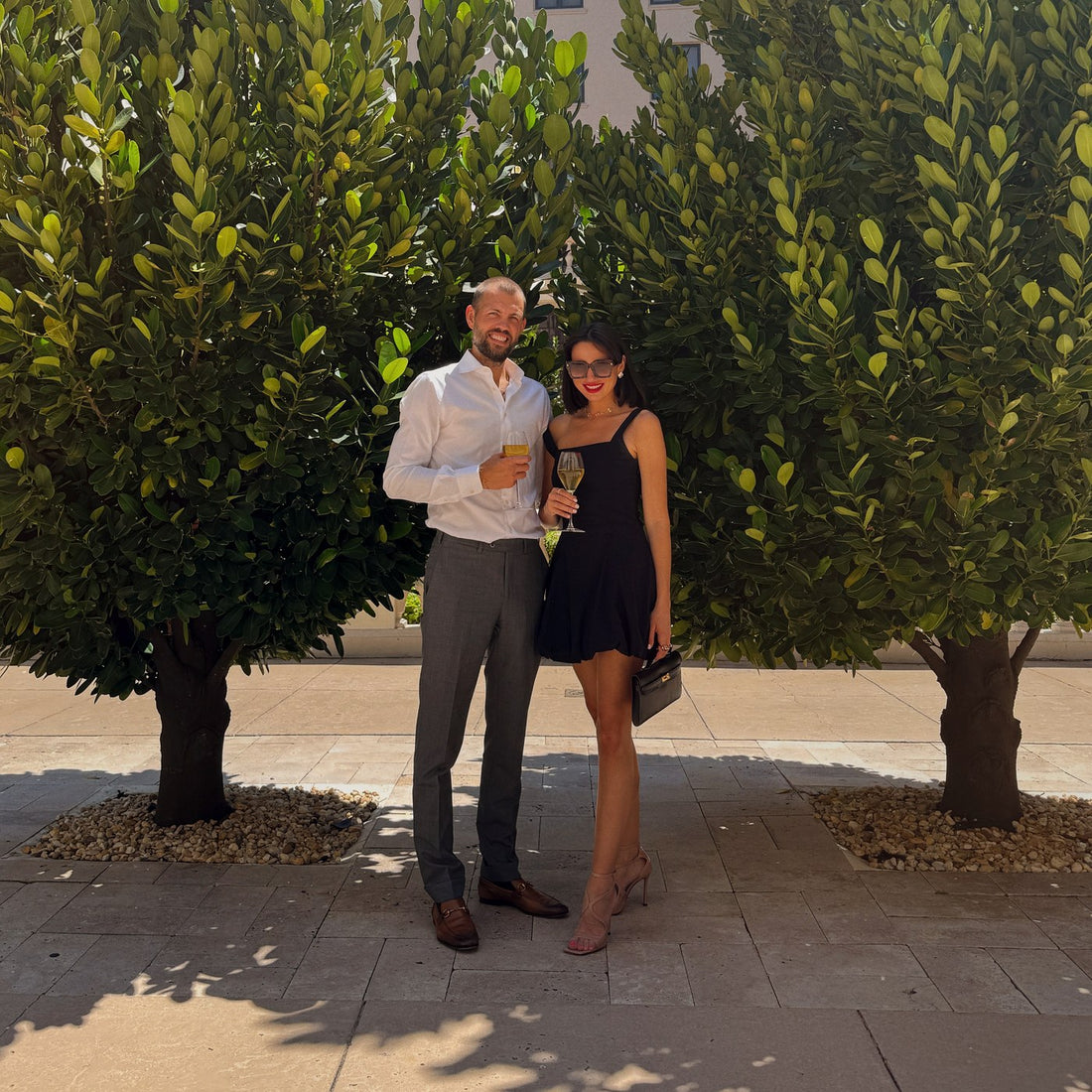 A couple at a Palm Beach hotel, photographed by Irdoja