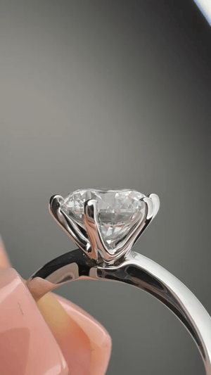 3 carat Round Brilliant Lab Diamond Solitaire Ring