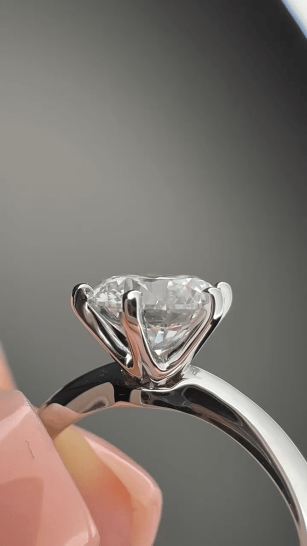 3 carat Round Brilliant Lab Diamond Solitaire Ring
