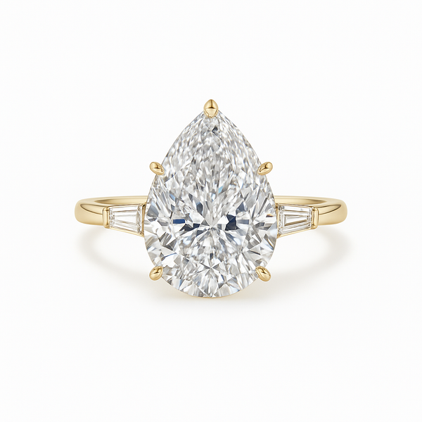 Irdoja Pear Radiance Diamond Ring