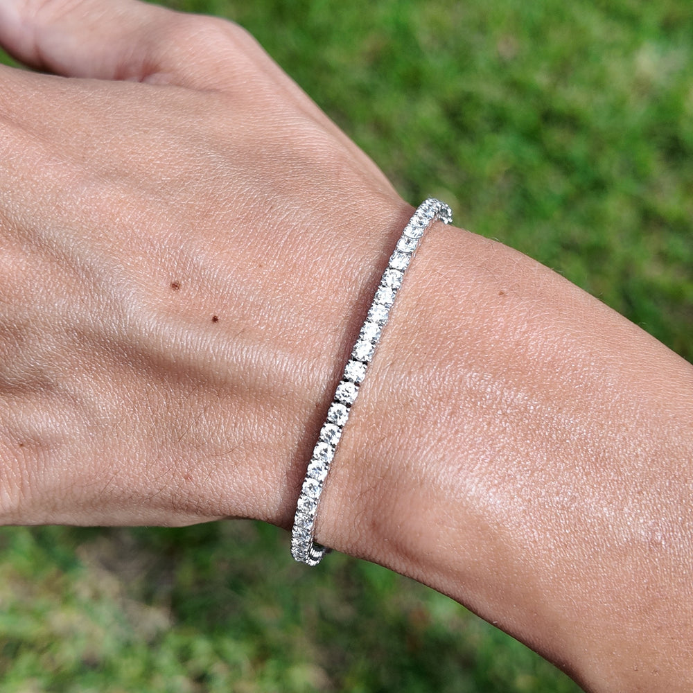 2.05 Carat Lab Diamond Tennis Bracelet (6.5") in 14K White Gold