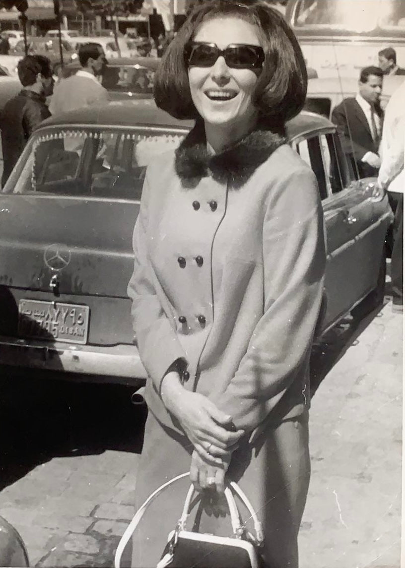 Margo, the founder's grandmother, on a street in Beirut in 1970