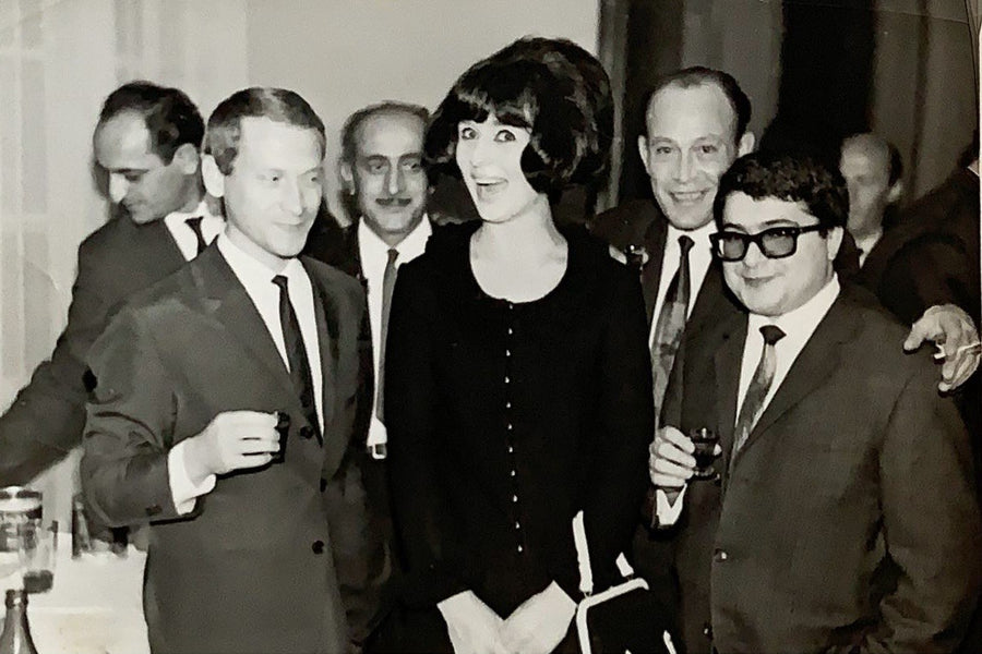 Margo, the founder's grandmother, at a conference in London