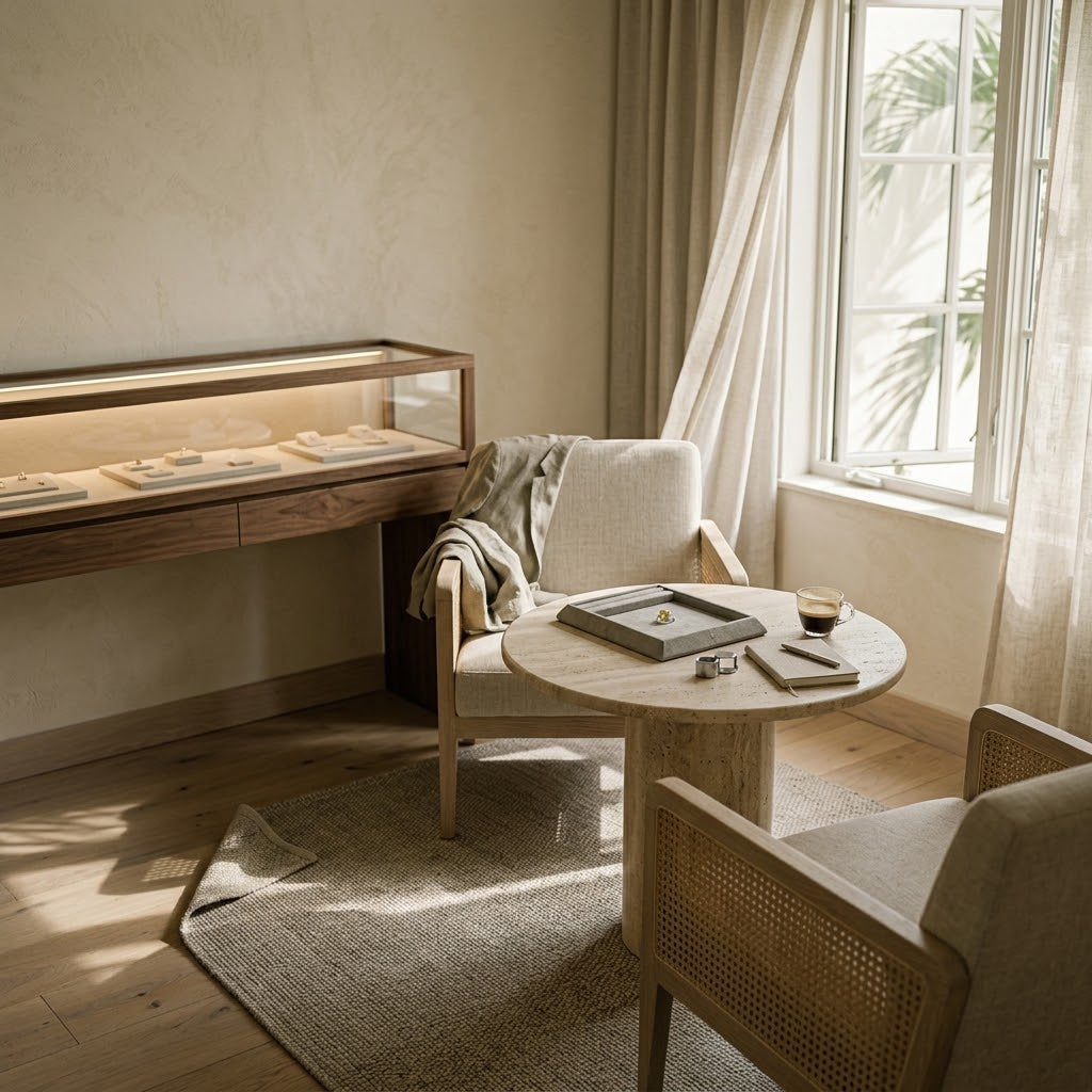 A private consultation room, placeholder until the real showroom is photographed