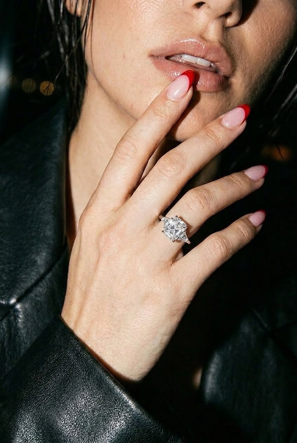 The Radiant ring worn on the hand