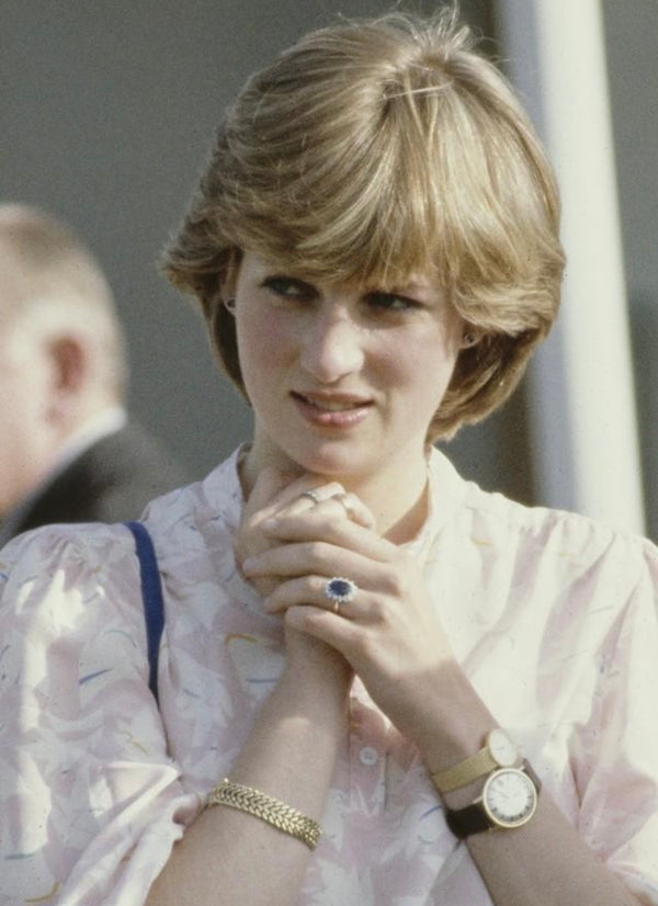3.70ct Princess Diana Style Sapphire & Diamond Halo Ring (PT950)